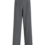 VILA <BR><BR> VIKARI WIDE PANT DARK GREY MELANGE | BLACK BEAUTY |FALCON