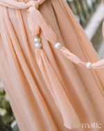 MAÏTTÈ <BR><BR> VESTIDO COMPRIDO ROSA PASTEL - TAM U - Image 11