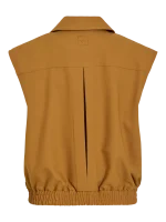 VILA ROUGE EDIT <BR><BR> ROUELENA WAISTCOAT BONE BROWN - Image 4