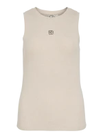 VILA ROUGE EDIT <BR><BR> ROUHELENAS TANK TOP - LIGHT NATURAL MELANGE