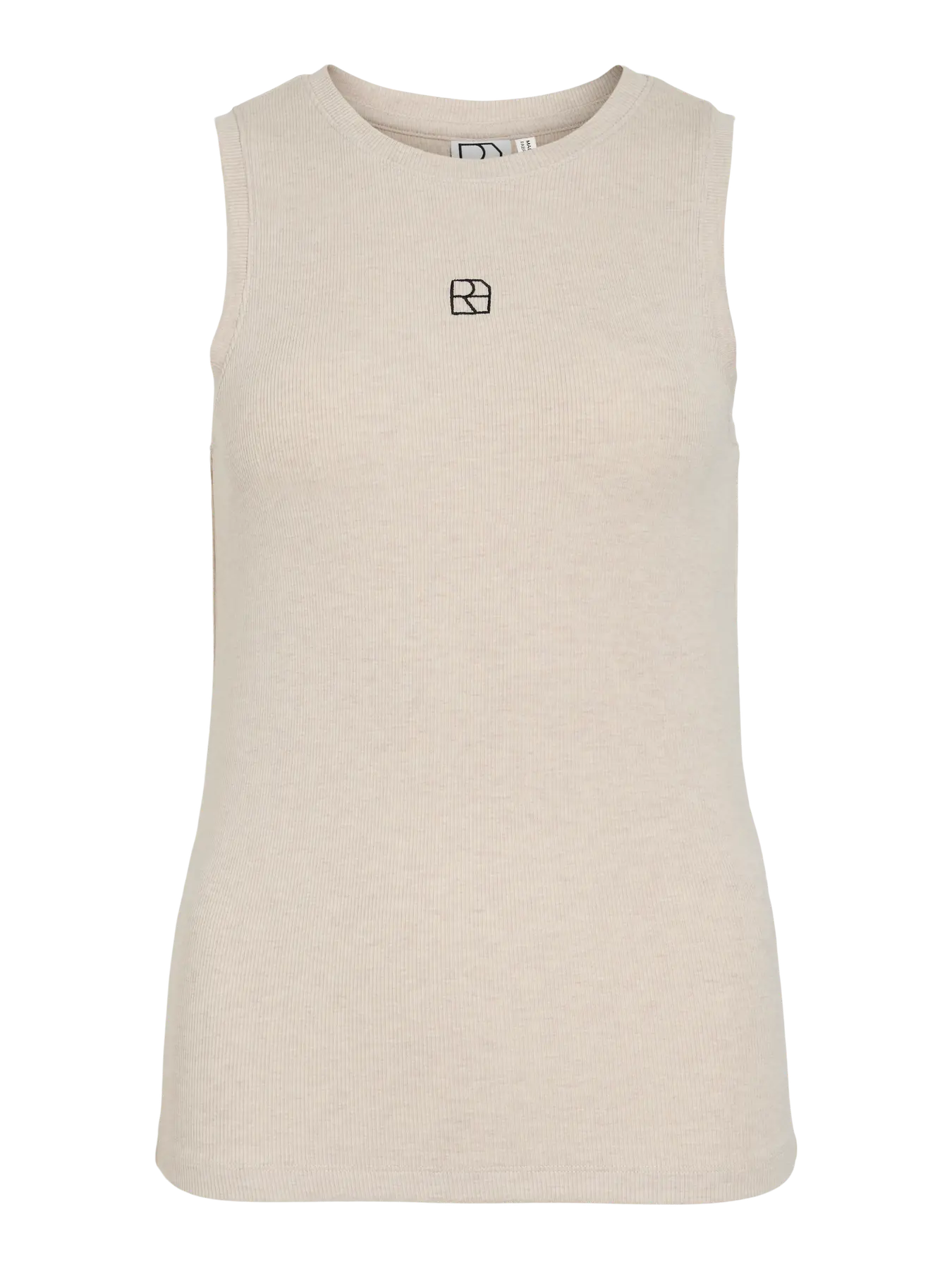 ROUHELENAS TANK TOP 1 VILA ROUGE EDIT <BR><BR> ROUHELENAS TANK TOP - LIGHT NATURAL MELANGE - Image 1