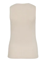VILA ROUGE EDIT <BR><BR> ROUHELENAS TANK TOP - LIGHT NATURAL MELANGE - Image 3