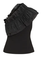 VILA <BR><BR> VIRAE ONE SHOULDER TOP METEORITE - Image 2