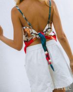 MAÏTTÈ <BR><BR> TOP LENÇO - TAM U - Image 3