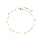 ELLA BY TAM <BR><BR>PULSEIRA DE PÉ AÇO INOXIDÁVEL DOURADO