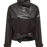 JDY <BR><BR> JDYVERA FAUX LEATHER BELT JACKET CHOCOLATE