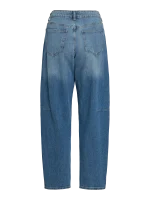VILA  <BR><BR>  VIBRADY RW BARREL DENIM JEAN | MEDIUM BLUE DENIM WASH 009 | BLACK DENIM WASH 501 - Image 5