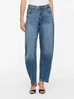VILA  <BR><BR>  VIBRADY RW BARREL DENIM JEAN | MEDIUM BLUE DENIM WASH 009 | BLACK DENIM WASH 501 - Image 4