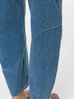 VILA  <BR><BR>  VIBRADY RW BARREL DENIM JEAN | MEDIUM BLUE DENIM WASH 009 | BLACK DENIM WASH 501 - Image 2