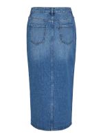 VILA <BR><BR> VIJAF HW MIDI DENIM SKIRT LIGHT BLUE DENIM | MEDIUM BLUE DENIM - Image 4