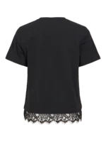 VILA  <BR><BR>VINORA LACE T-SHIRT BLACK BEAUTY | BRIGHT WHITE | COFFEE BEAN - Image 10