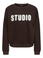 ONLY <BR><BR>ONLSWEAT CREW STATE COFFEE BEAN - Image 4