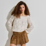 ONLY <BR><BR>ONLVILDA PULLOVER KNT EGGNOG MELANGE