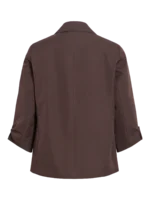 VILA <BR><BR>VINICE LOOSE BLAZER COFFEE BEAN | NUTHATCH - Image 7