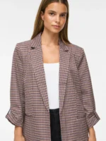 VILA <BR><BR>VINICE LOOSE BLAZER COFFEE BEAN | NUTHATCH - Image 2