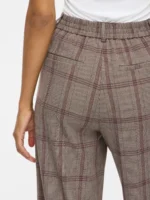VILA <BR><BR>VIVARONE PATTERN HW WIDE PANT PORT ROYALE AND COFFEE BEAN - Image 2