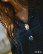 MAÏTTÈ <BR><BR> VESTIDO COMPRIDO AZUL MARINHO - TAM U - Image 7