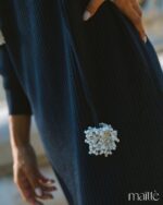 MAÏTTÈ <BR><BR> VESTIDO COMPRIDO AZUL MARINHO - TAM U - Image 6