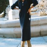MAÏTTÈ <BR><BR> VESTIDO COMPRIDO AZUL MARINHO - TAM U