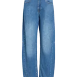 VILA <BR><BR>VIBROOKE RW BARREL JEANS JAF MEDIUM BLUE | BLACK