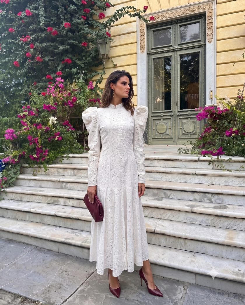 Vestido Maddie branco ELLA BY TAM <BR><BR> VESTIDO BORDADO BRANCO - Image 1