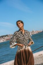 MAÏTTÈ <BR><BR> VESTIDO COMPRIDO ANIMAL PRINT - TAM U - Image 8