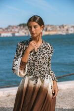 MAÏTTÈ <BR><BR> VESTIDO COMPRIDO ANIMAL PRINT - TAM U - Image 6
