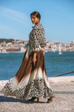 MAÏTTÈ <BR><BR> VESTIDO COMPRIDO ANIMAL PRINT - TAM U - Image 4