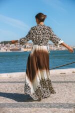 MAÏTTÈ <BR><BR> VESTIDO COMPRIDO ANIMAL PRINT - TAM U - Image 3